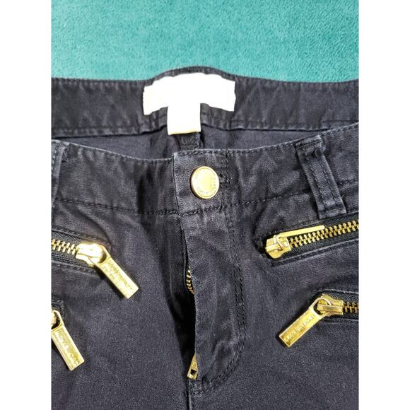 Michael Kors Jeans Size 2 Womens Blue Pants Denim Zipped Pocket Mid Rise Skinny - Picture 6 of 12